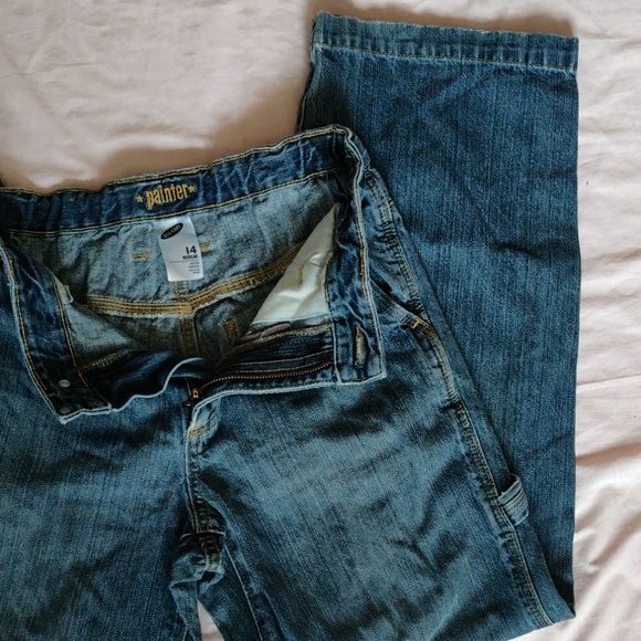 Old Navy boys adjustable waist painter denim jeans - Picture 6 of 8